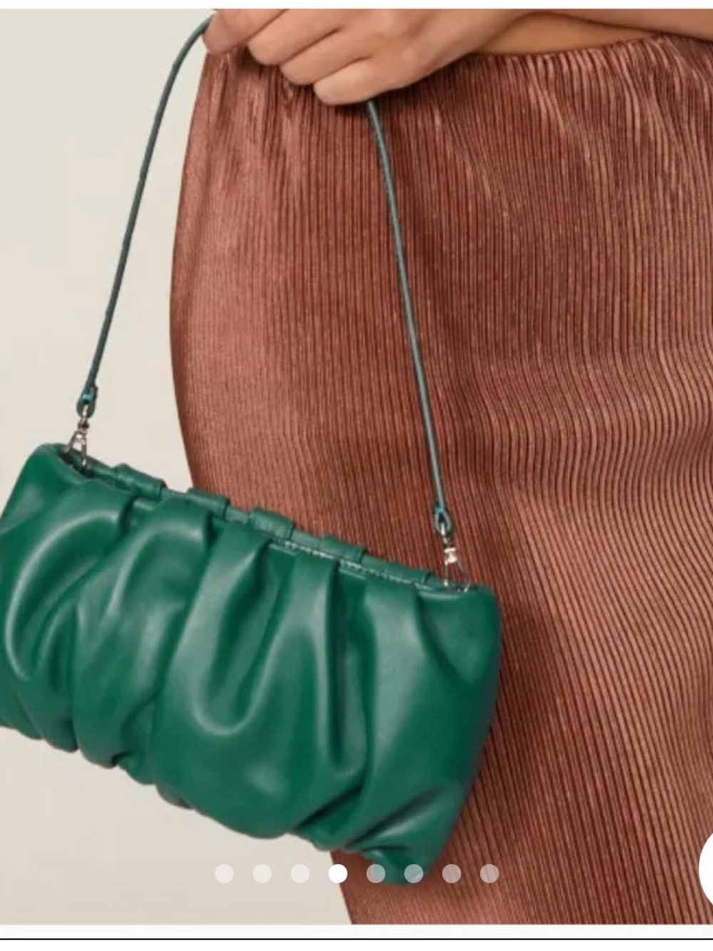 STAUD Teal Gathered Shoulder Bag - Picture 2 of 3
